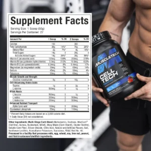 MuscleTech Cell-Tech (créatine monohydrate + HCl).