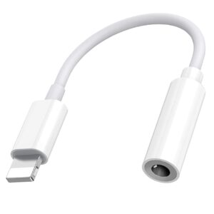 Adaptateur Lightning vers Jack 3,5 mm – Compatible iPhone & iPad, Audio Haute Fidélité