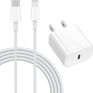 Chargeur iPhone USB-C + Adaptateur Secteur – Charge Rapide 20W