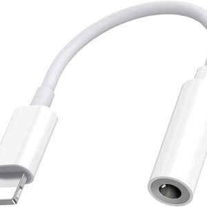 Adaptateur Lightning vers Jack 3,5 mm – Compatible iPhone & iPad, Audio Haute Fidélité