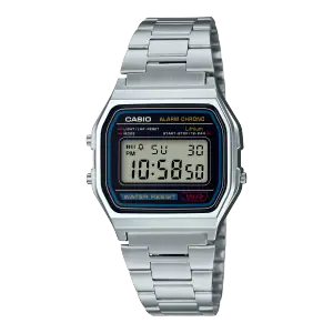 Casio A158WA-1DF – Montre Vintage Unisexe • Acier Inoxydable • Classique & Indémodable