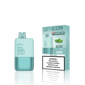 WFT Icon 7500 – Lemon Mist Ice • Vape jetable 7500 puffs – Saveur citron glacé