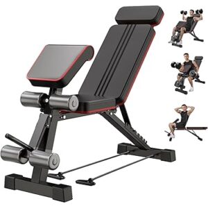 Banc de Musculation Réglable Pliable Multifonction