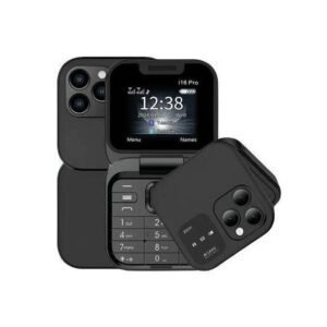 i16 Pro Téléphone à Clapet 2G – Mobile Compact Double SIM avec Batterie Longue Durée