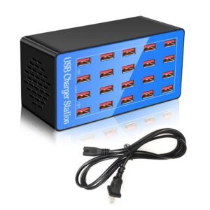 Chargeur USB 20 Ports 100W Rapide Multi-Appareils