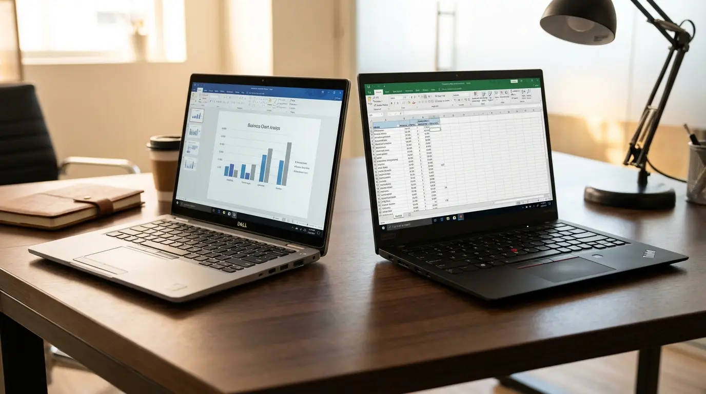 Dell Latitude vs Lenovo ThinkPad - featured visual guide for Dell Latitude vs Lenovo ThinkPad : ki pi bon pou travay ann Ayit