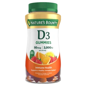 Nature's Bounty Vitamine D3 Gommes 90 Unités – Soutien Immunitaire