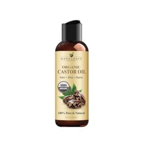 Handcraft Blends Huile de Ricin Bio 473 ml (16 oz) – 100% Pure Pressée à Froid USDA