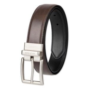 Ceinture Réversible Tommy Hilfiger Homme en Cuir Noir et Marron – Style Élégant et Ajustable