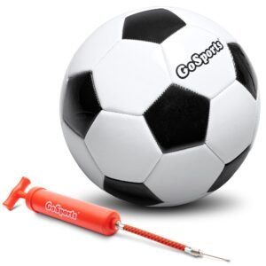 Ballon de Football GoSports Classic avec Pompe Incluse – Taille Officielle