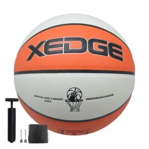 Ballon de Basketball XEDGE Taille 7 Orange – Caoutchouc Résistant