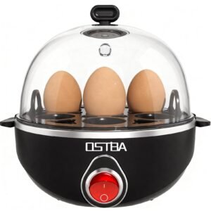 Cuiseur à Œufs Électrique OSTBA 7 Œufs – Cuisson Vapeur Compact Noir