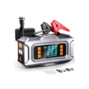 Démarreur de Batterie 8000A avec Compresseur 180 PSI – Booster Voiture avec Écran LCD