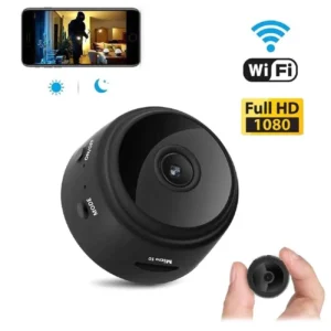 Mini Caméra de Surveillance 2K Magnétique – Vision Nocturne & Détection de Mouvement